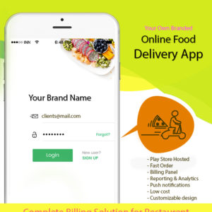 Online Delivery App with Billing Software